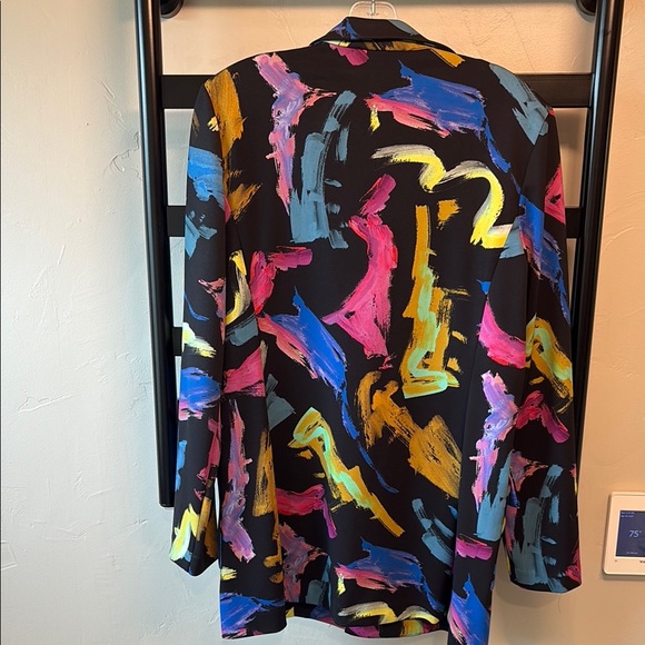Joseph Ribhoff Colorful Abstract Women's Blazer - Picture 3 of 4
